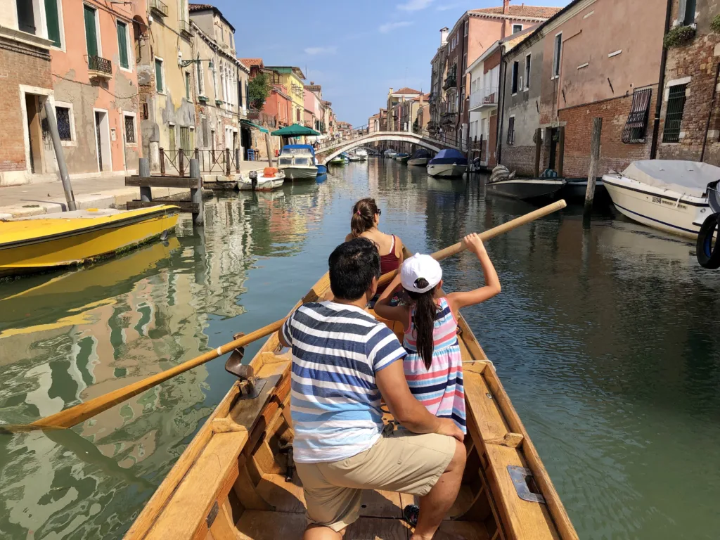 Rowing in Venice